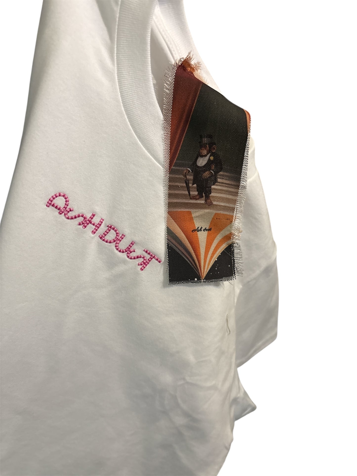 Maglietta Bianca Cotone 100% - Grafica Circo Volante