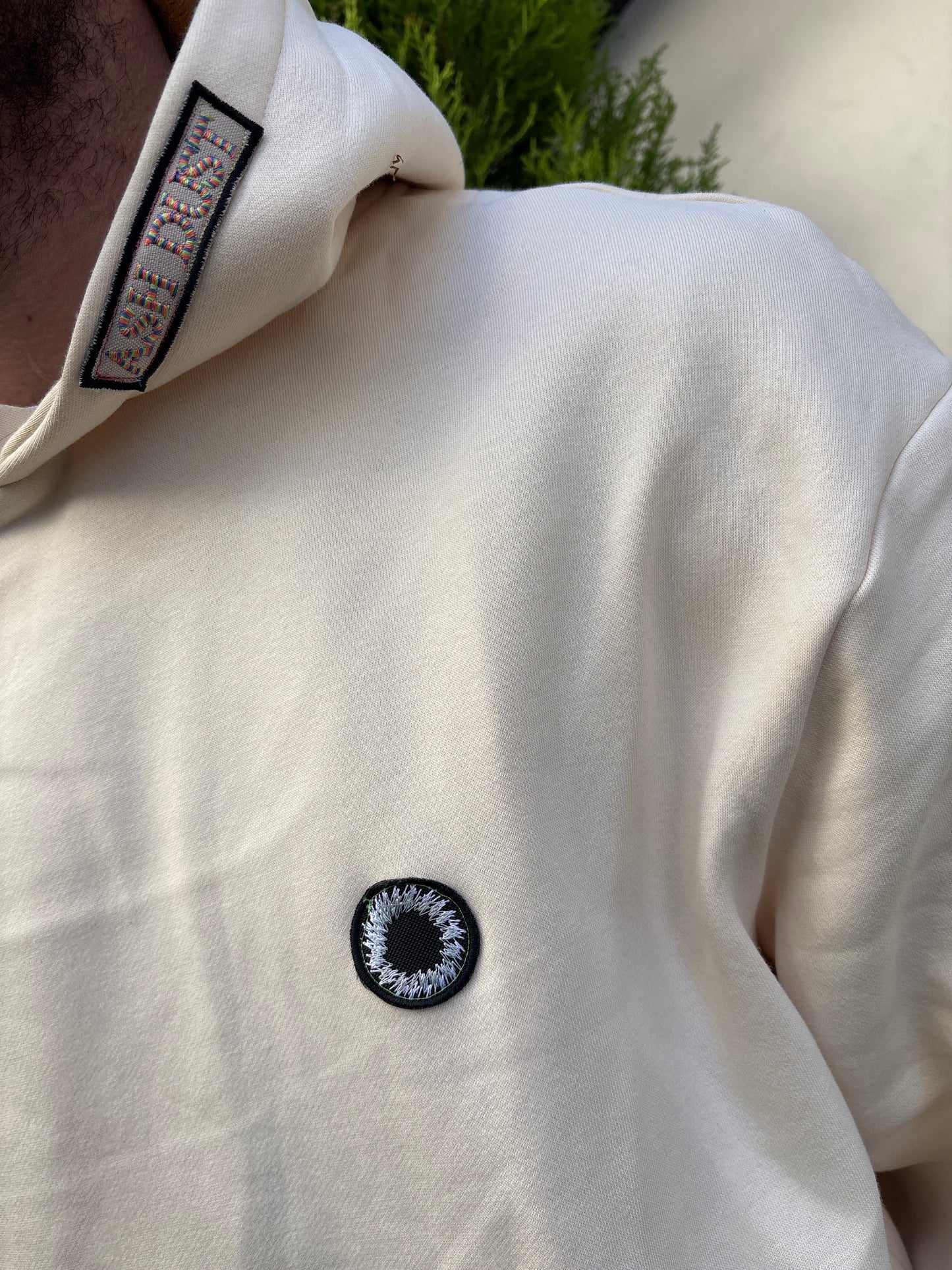 Felpa Off-White - Grafica Drink in Vellutino