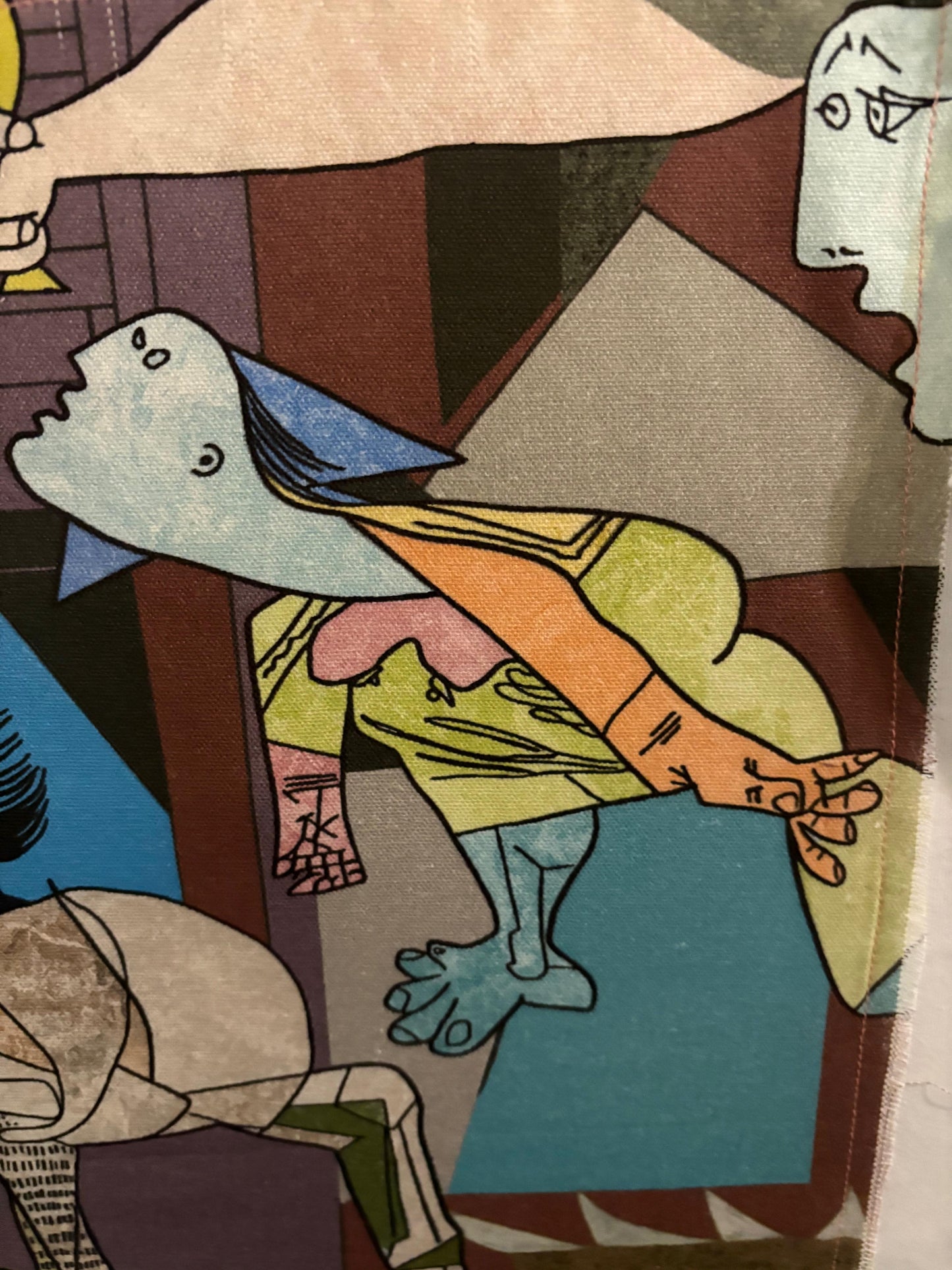 Maglietta Bianca Cotone 100% - Grafica Astratta Moderna