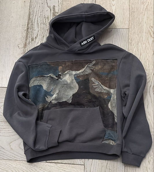 Felpa Grigia Premium - Cigno Olandese Furioso Artigianale