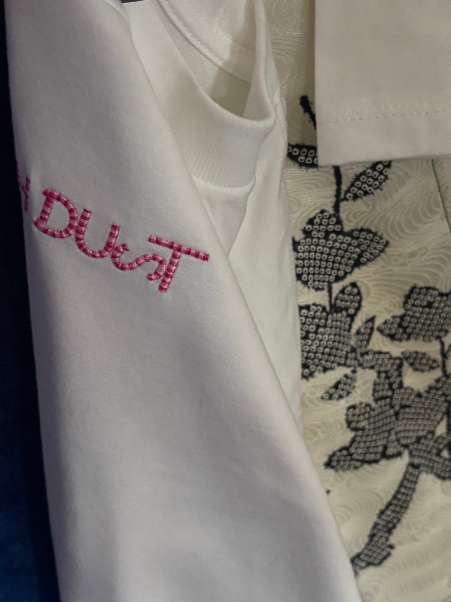 Maglietta Kimono Bianca - Pannello Seta Vintage Giappone