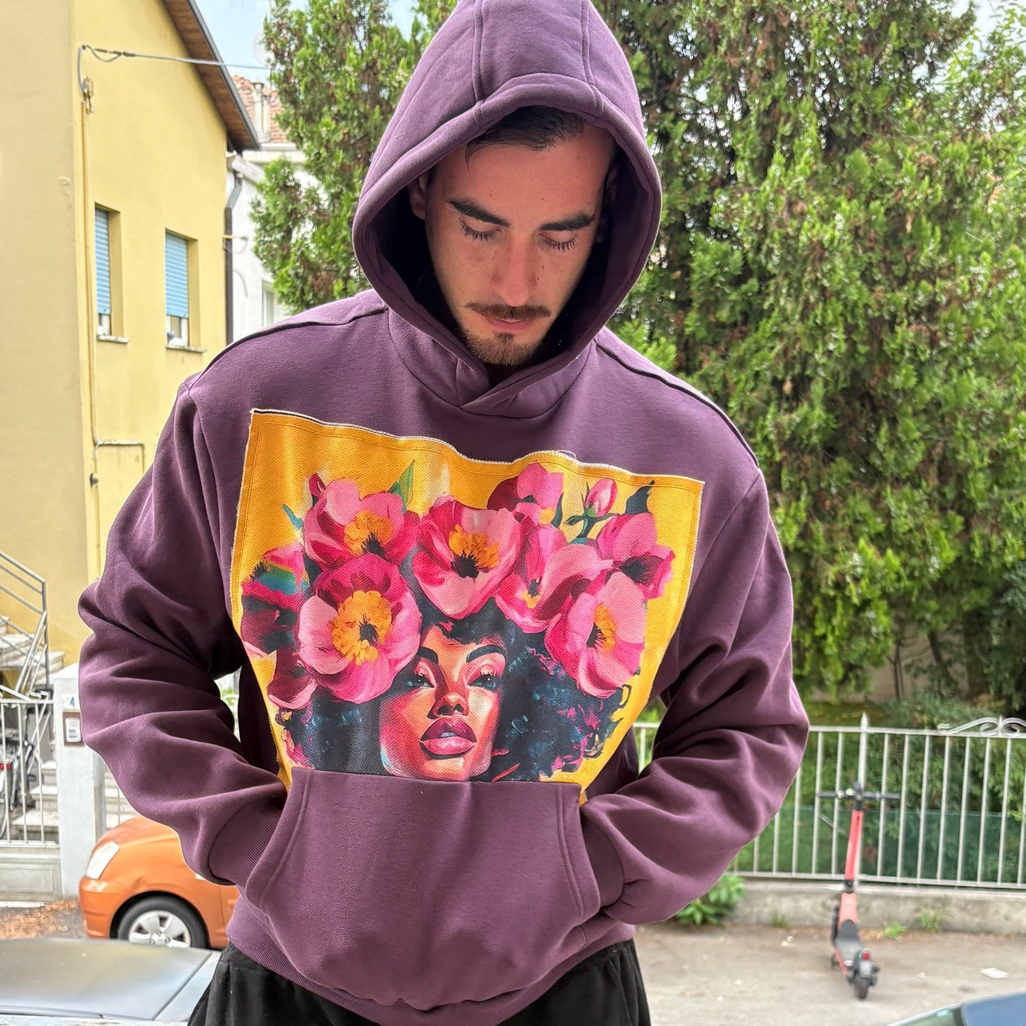 Felpa Burgundy Premium - Viso Donna Pezzo Unico