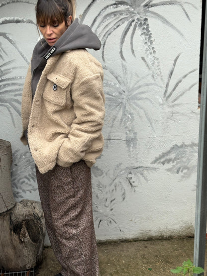 Giacca Poliestere Maniche Taffetà - Bottoni Eleganti