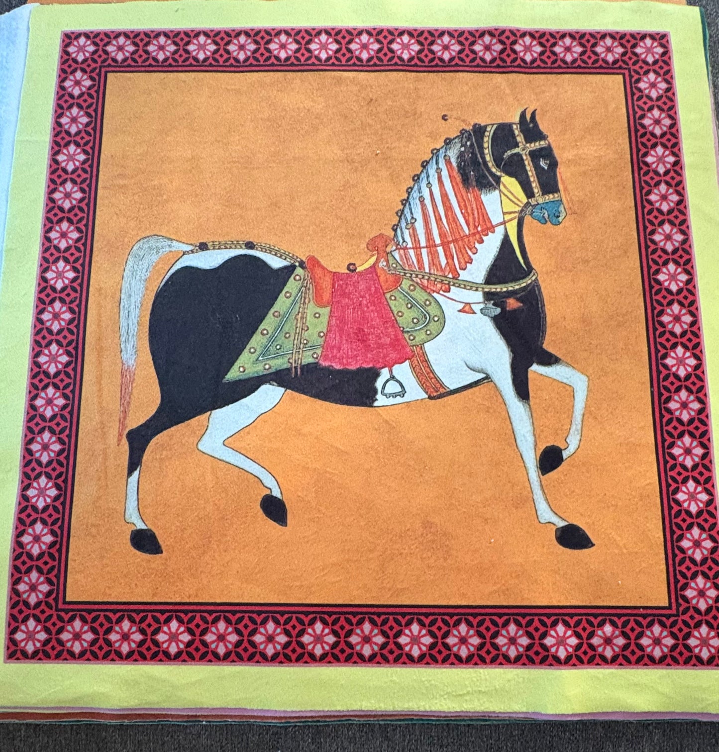 Royal Equestrian — Giacca Denim con Patch Artistico