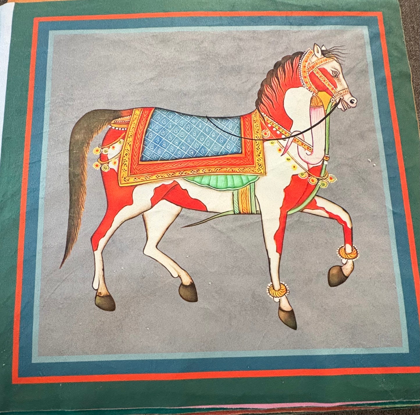 Royal Equestrian — Giacca Denim con Patch Artistico