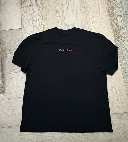 T-Shirt Nera Viso Donna - Grafica Artistica