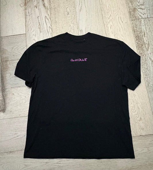 T-Shirt Nera Viso Donna - Grafica Artistica