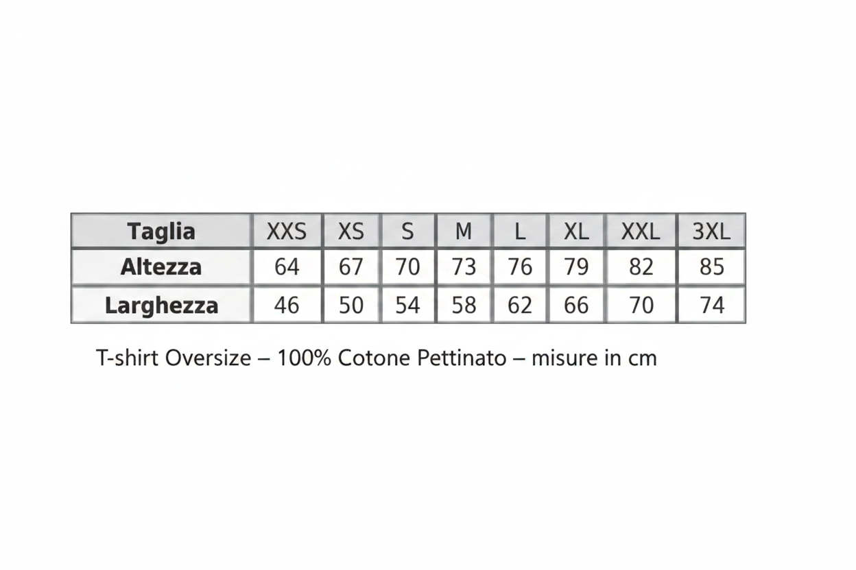 Guida alle taglie