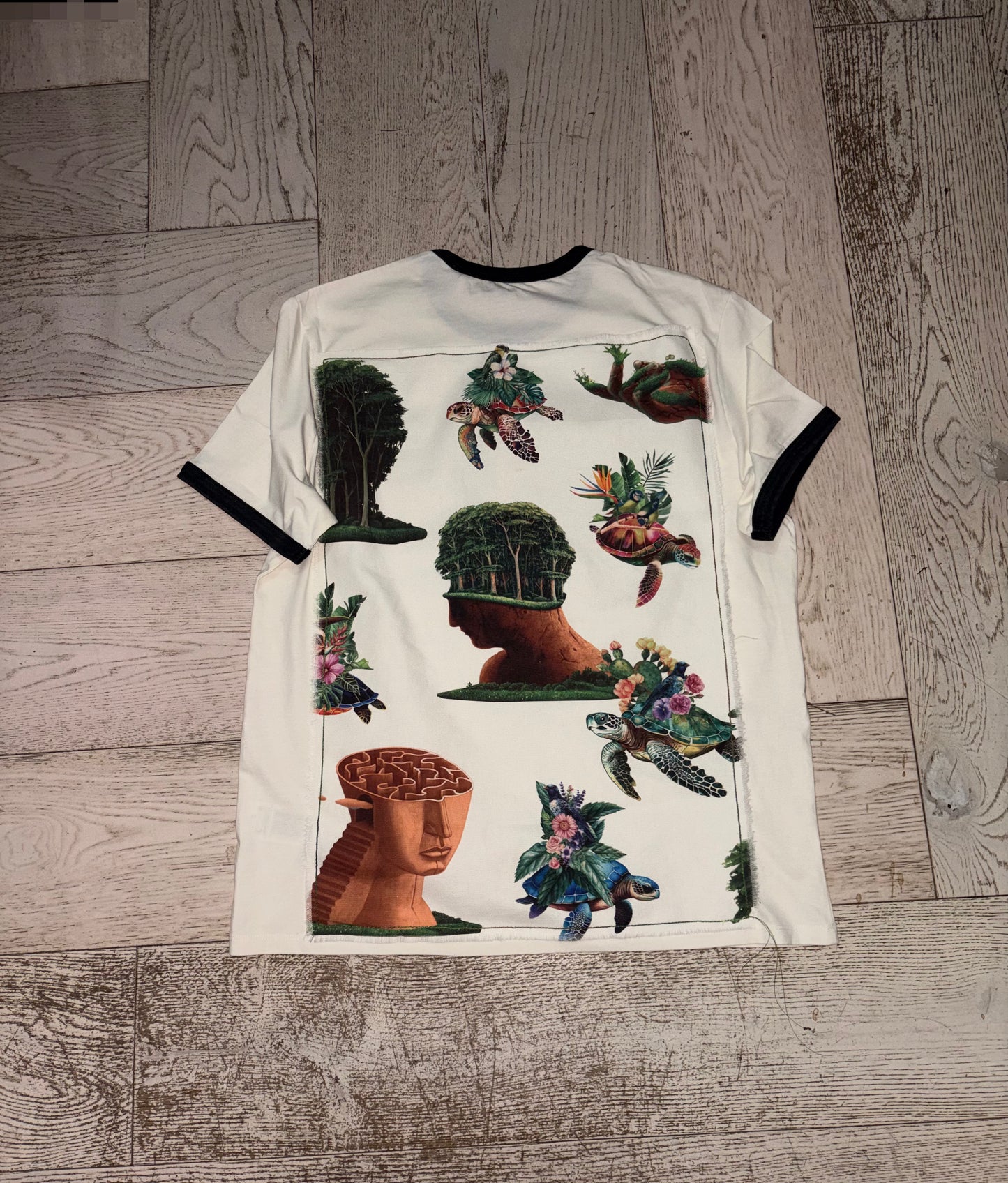 Maglietta ring con bordo nero