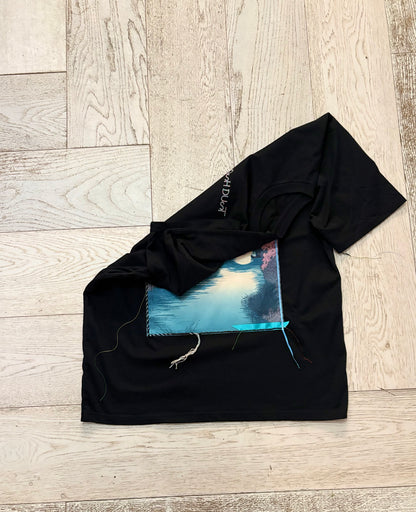 Sakura River Tee — Black