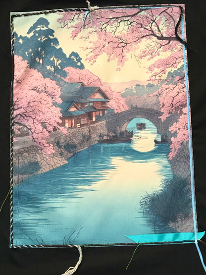 Sakura River Tee — Black