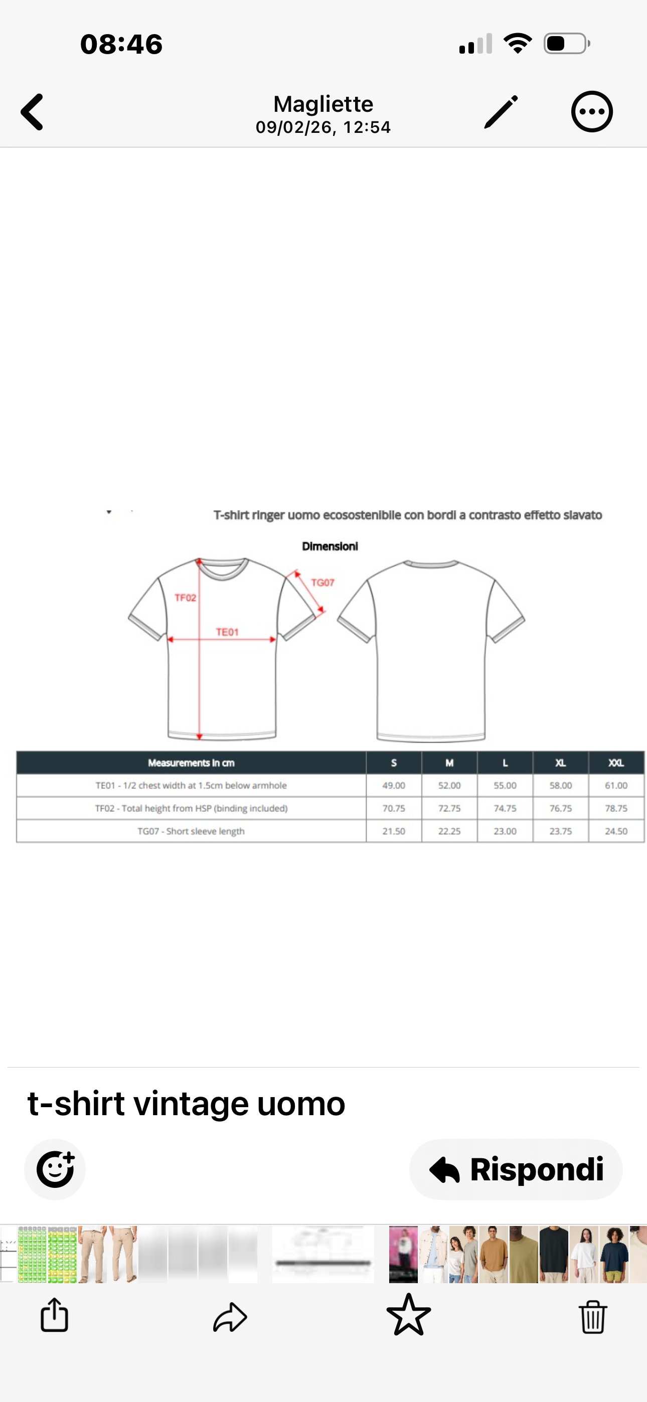 Maglietta ring con bordo nero