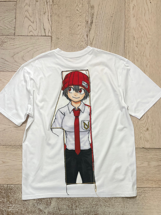 AshDust Manga Patch Tee — School Boy Edition