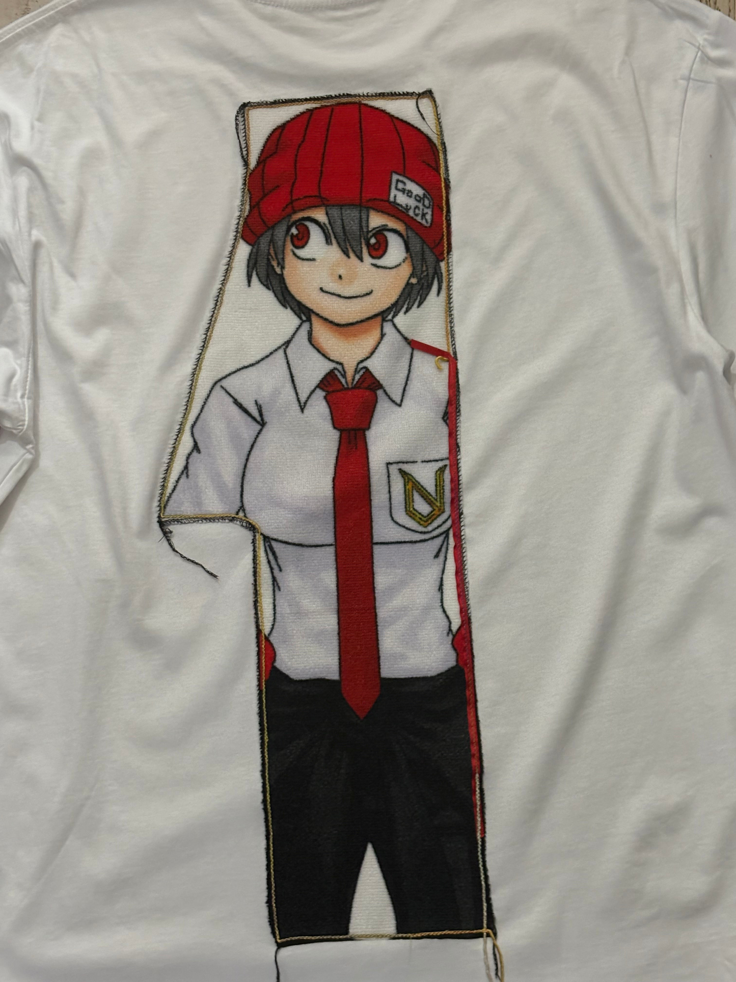 AshDust Manga Patch Tee — School Boy Edition