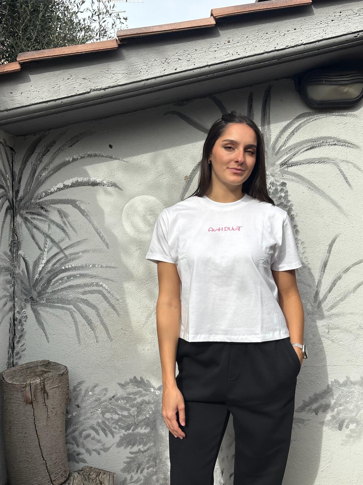 Maglietta Kimono Bianca - Pannello Seta Vintage Giappone