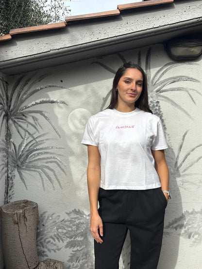 Maglietta Kimono Bianca - Pannello Seta Vintage Giappone