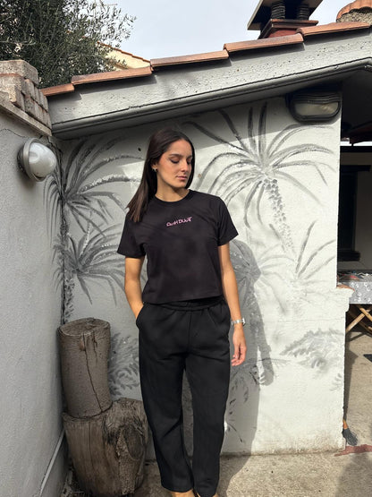 Maglietta Nera Cotone 100% - Essential Regular Fit