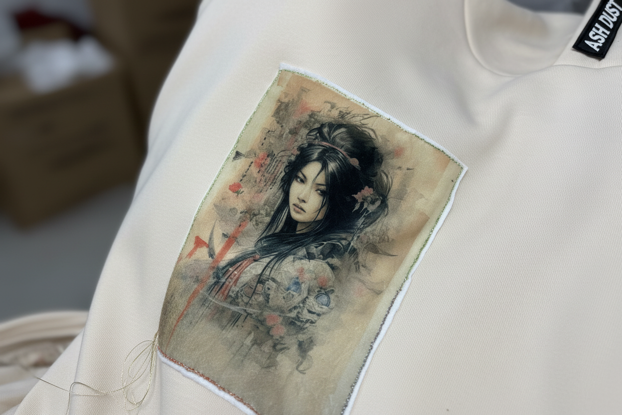 Dettaglio stampa gheisha