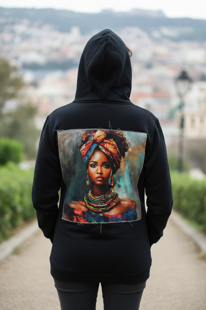 Donna da dietro con il tuo design