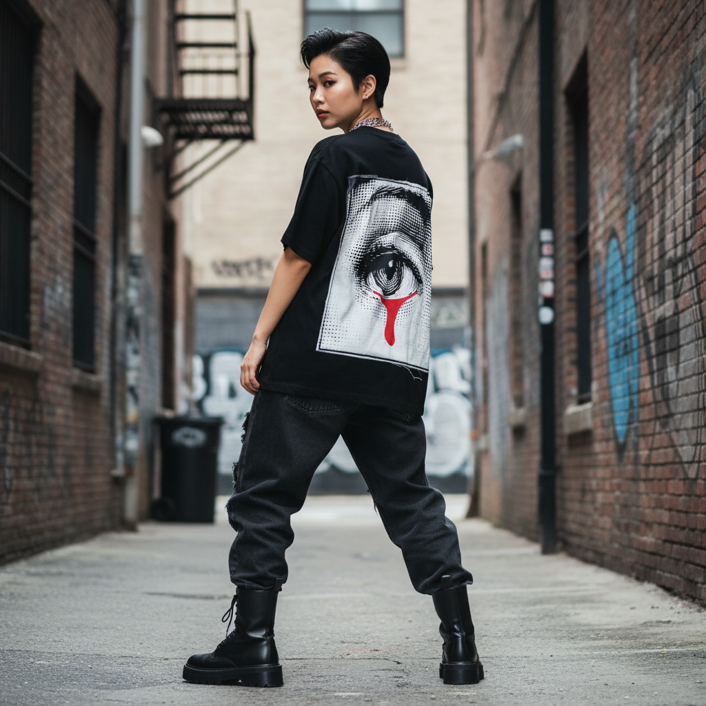 Bleeding Eye Oversized Tee