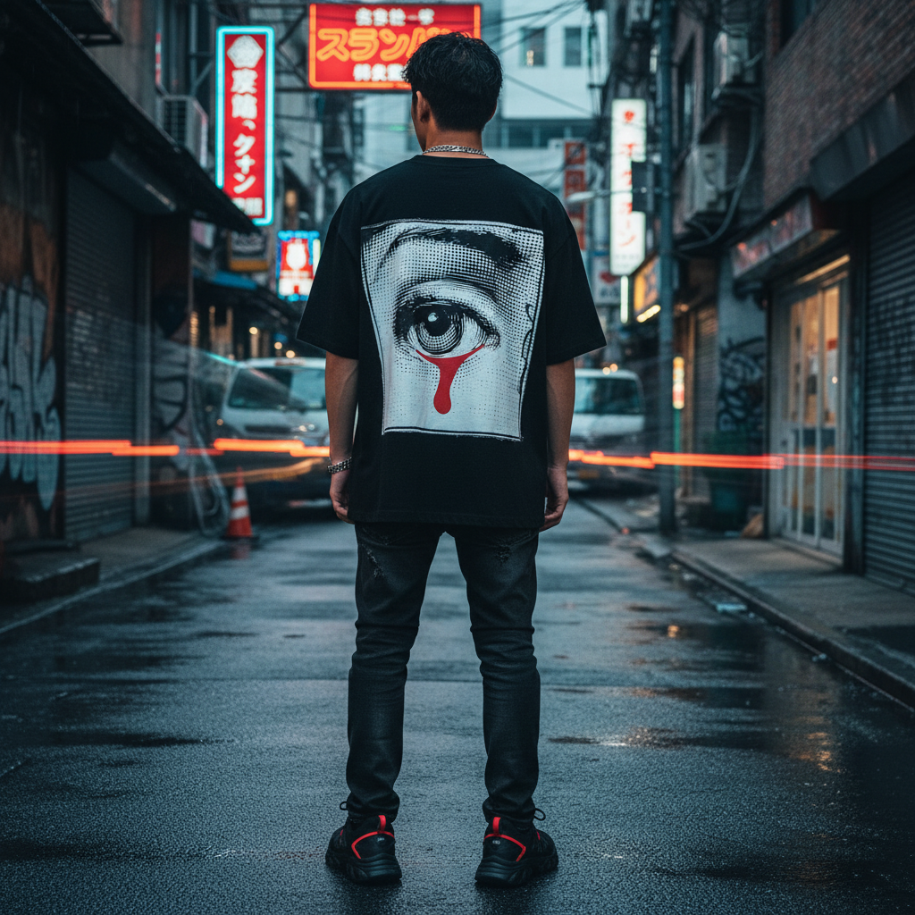 Bleeding Eye Oversized Tee